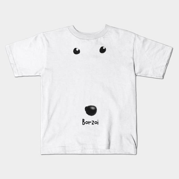 borzoi meme Kids T-Shirt by Moonwing